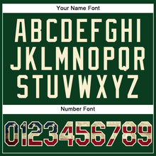 Load image into Gallery viewer, Custom Green Vintage USA Flag-Cream Performance Vapor Golf Polo Shirt