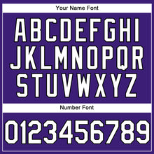 Load image into Gallery viewer, Custom Purple White-Black Performance Vapor Golf Polo Shirt