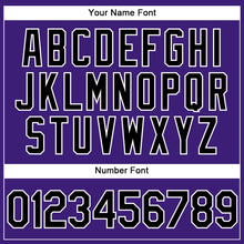 Load image into Gallery viewer, Custom Purple Black-White Performance Vapor Golf Polo Shirt