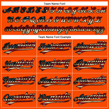 Load image into Gallery viewer, Custom Orange Vintage USA Flag-Black Performance Vapor Golf Polo Shirt