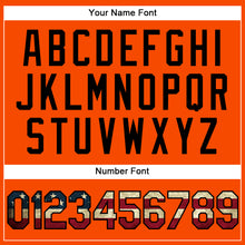 Load image into Gallery viewer, Custom Orange Vintage USA Flag-Black Performance Vapor Golf Polo Shirt