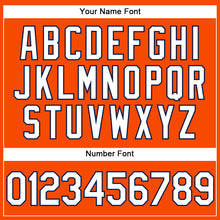 Load image into Gallery viewer, Custom Orange White-Navy Performance Vapor Golf Polo Shirt