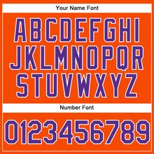 Load image into Gallery viewer, Custom Orange Purple-White Performance Vapor Golf Polo Shirt