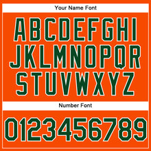 Load image into Gallery viewer, Custom Orange Green-White Performance Vapor Golf Polo Shirt