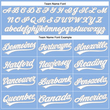 Load image into Gallery viewer, Custom Light Blue White-Gray Performance Vapor Golf Polo Shirt