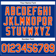 Load image into Gallery viewer, Custom Royal Orange-White Performance Vapor Golf Polo Shirt