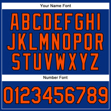 Load image into Gallery viewer, Custom Royal Orange-Black Performance Vapor Golf Polo Shirt