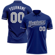 Load image into Gallery viewer, Custom Royal Gray-Navy Performance Vapor Golf Polo Shirt