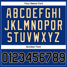 Load image into Gallery viewer, Custom Royal Black-City Cream Performance Vapor Golf Polo Shirt