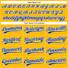 Load image into Gallery viewer, Custom Gold Royal-White Performance Vapor Golf Polo Shirt