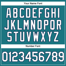 Load image into Gallery viewer, Custom Teal White-Navy Performance Vapor Golf Polo Shirt