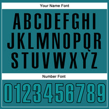 Load image into Gallery viewer, Custom Teal Black Performance Vapor Golf Polo Shirt