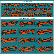 Load image into Gallery viewer, Custom Teal Black-Orange Performance Vapor Golf Polo Shirt