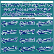 Load image into Gallery viewer, Custom Teal Royal-White Performance Vapor Golf Polo Shirt