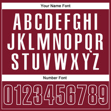 Load image into Gallery viewer, Custom Crimson White Performance Vapor Golf Polo Shirt