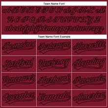 Load image into Gallery viewer, Custom Crimson Black Performance Vapor Golf Polo Shirt