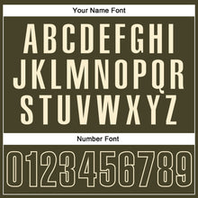 Load image into Gallery viewer, Custom Olive Cream Performance Vapor Salute To Service Golf Polo Shirt