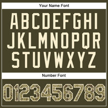 Load image into Gallery viewer, Custom Olive Camo-Cream Performance Vapor Salute To Service Golf Polo Shirt