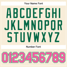 Load image into Gallery viewer, Custom Cream Pink-Kelly Green Performance Vapor Golf Polo Shirt