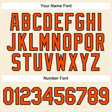 Load image into Gallery viewer, Custom Cream Orange-Black Performance Vapor Golf Polo Shirt