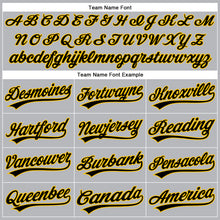 Load image into Gallery viewer, Custom Gray Black-Yellow Performance Vapor Golf Polo Shirt