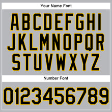 Load image into Gallery viewer, Custom Gray Black-Yellow Performance Vapor Golf Polo Shirt