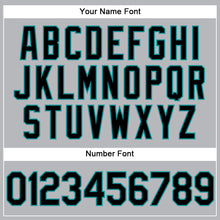 Load image into Gallery viewer, Custom Gray Black-Teal Performance Vapor Golf Polo Shirt