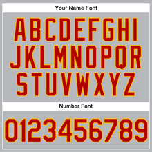 Load image into Gallery viewer, Custom Gray Red-Gold Performance Vapor Golf Polo Shirt