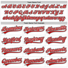 Load image into Gallery viewer, Custom White Red-Black Performance Vapor Golf Polo Shirt