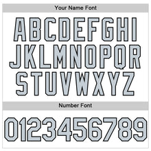 Load image into Gallery viewer, Custom White Silver-Black Performance Vapor Golf Polo Shirt