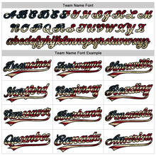 Load image into Gallery viewer, Custom White Vintage USA Flag-Black Performance Vapor Golf Polo Shirt