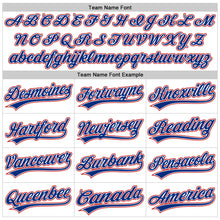 Load image into Gallery viewer, Custom White Royal-Red Performance Vapor Golf Polo Shirt