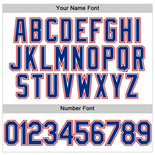 Load image into Gallery viewer, Custom White Royal-Red Performance Vapor Golf Polo Shirt