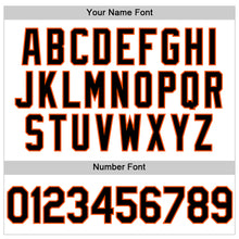 Load image into Gallery viewer, Custom White Black-Orange Performance Vapor Golf Polo Shirt