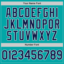 Load image into Gallery viewer, Custom Aqua Navy-White Performance Vapor Golf Polo Shirt