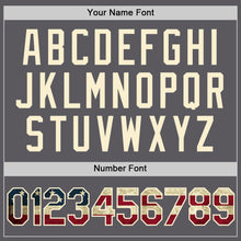 Load image into Gallery viewer, Custom Steel Gray Vintage USA Flag-Cream Performance Vapor Golf Polo Shirt