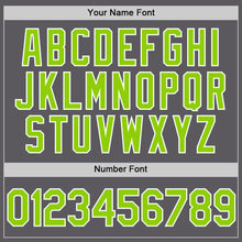 Load image into Gallery viewer, Custom Steel Gray Neon Green-White Performance Vapor Golf Polo Shirt