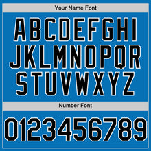 Load image into Gallery viewer, Custom Blue Black-White Performance Vapor Golf Polo Shirt