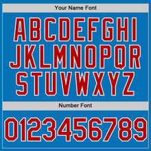 Load image into Gallery viewer, Custom Blue Red-White Performance Vapor Golf Polo Shirt