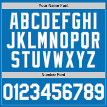 Load image into Gallery viewer, Custom Blue White-Light Blue Performance Vapor Golf Polo Shirt