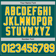 Load image into Gallery viewer, Custom Midnight Green Yellow-White Performance Vapor Golf Polo Shirt