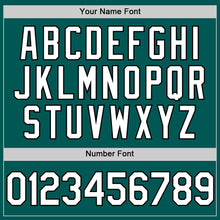 Load image into Gallery viewer, Custom Midnight Green White-Black Performance Vapor Golf Polo Shirt