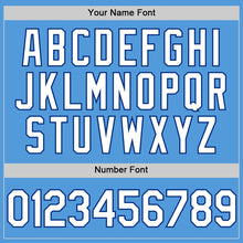 Load image into Gallery viewer, Custom Powder Blue White-Royal Performance Vapor Golf Polo Shirt