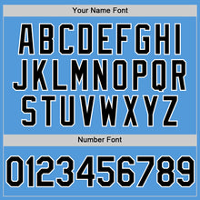 Load image into Gallery viewer, Custom Powder Blue Black-White Performance Vapor Golf Polo Shirt