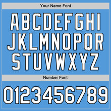 Load image into Gallery viewer, Custom Powder Blue White-Black Performance Vapor Golf Polo Shirt