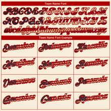 Load image into Gallery viewer, Custom Cream Red-Navy 3D American Flag Performance Golf Polo Shirt