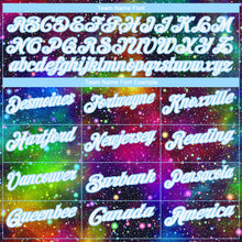 Load image into Gallery viewer, Custom Galactic White-Light Blue 3D Performance Golf Polo Shirt