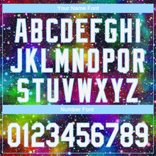 Load image into Gallery viewer, Custom Galactic White-Light Blue 3D Performance Golf Polo Shirt