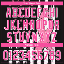 Load image into Gallery viewer, Custom Black Pink-White 3D American Flag With Pink Ribbon Breast Cancer Awareness Month Women Health Care Support Performance Golf Polo Shirt