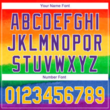 Load image into Gallery viewer, Custom Rainbow Gold-Purple 3D Pattern Design Pride Month Love Is Love LGBT Performance Golf Polo Shirt